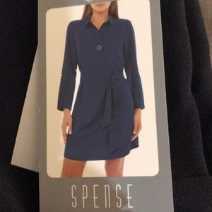 Spense navy knee length dress